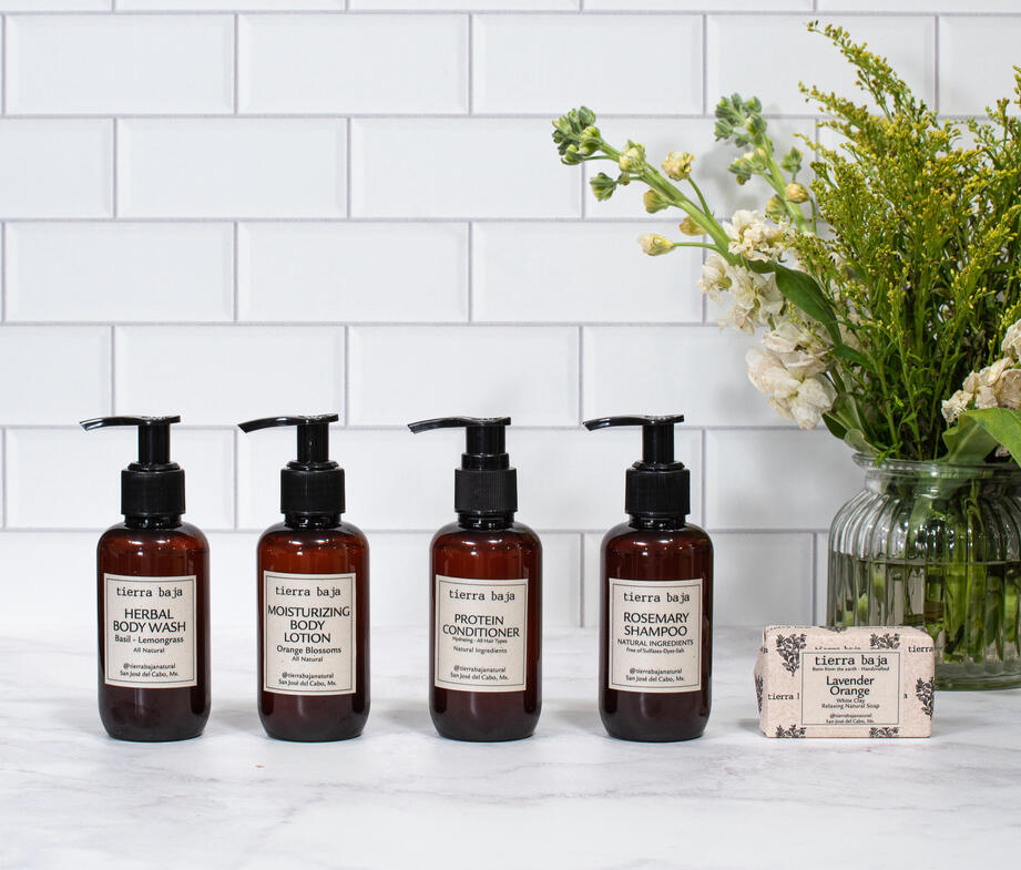 Amenidades baño Linea de toiletries naturales